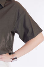 Camicia blusante m.lino