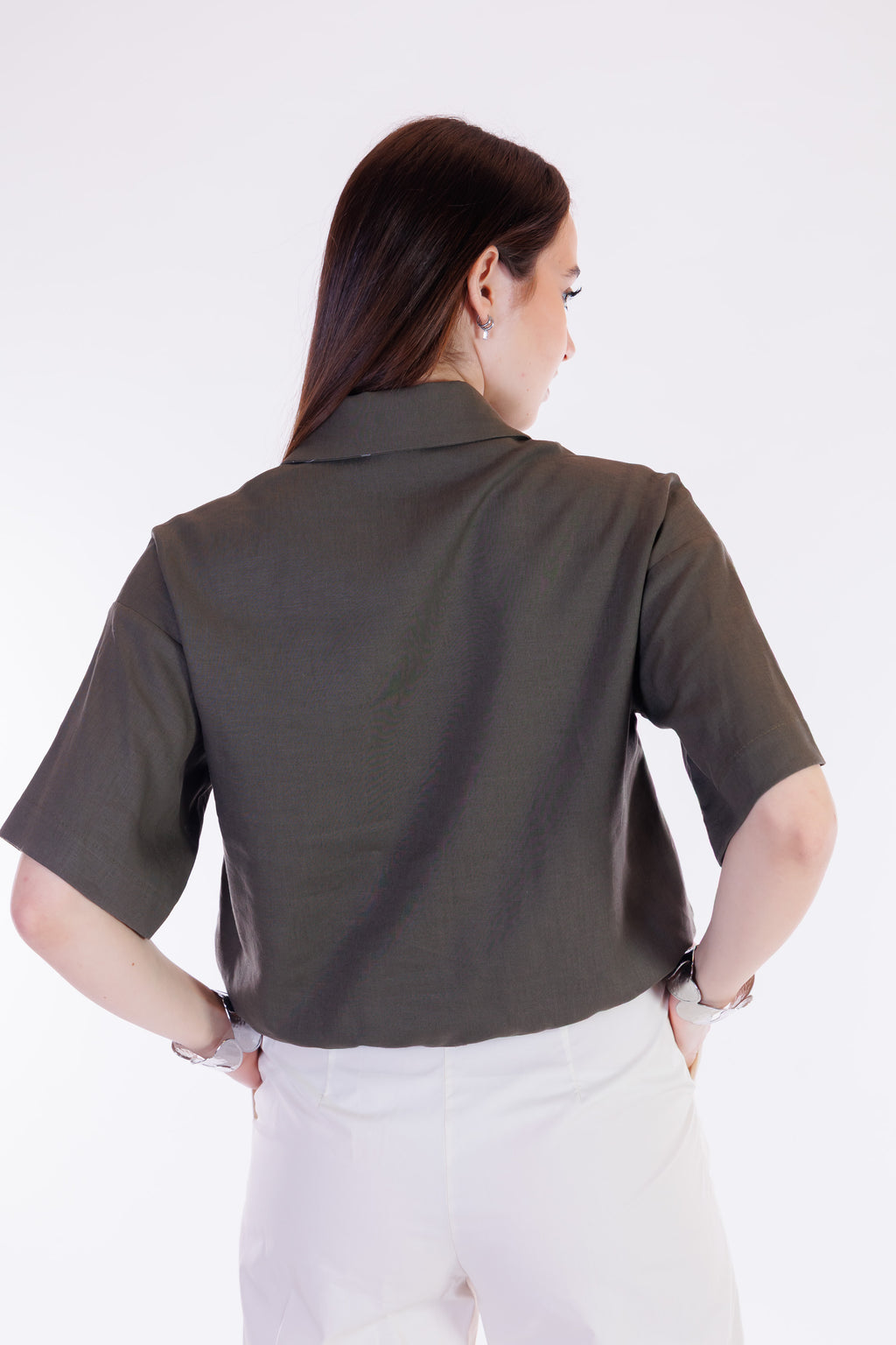 Camicia blusante m.lino