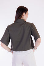 Camicia blusante m.lino