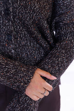 Cardigan bottoni paillettes