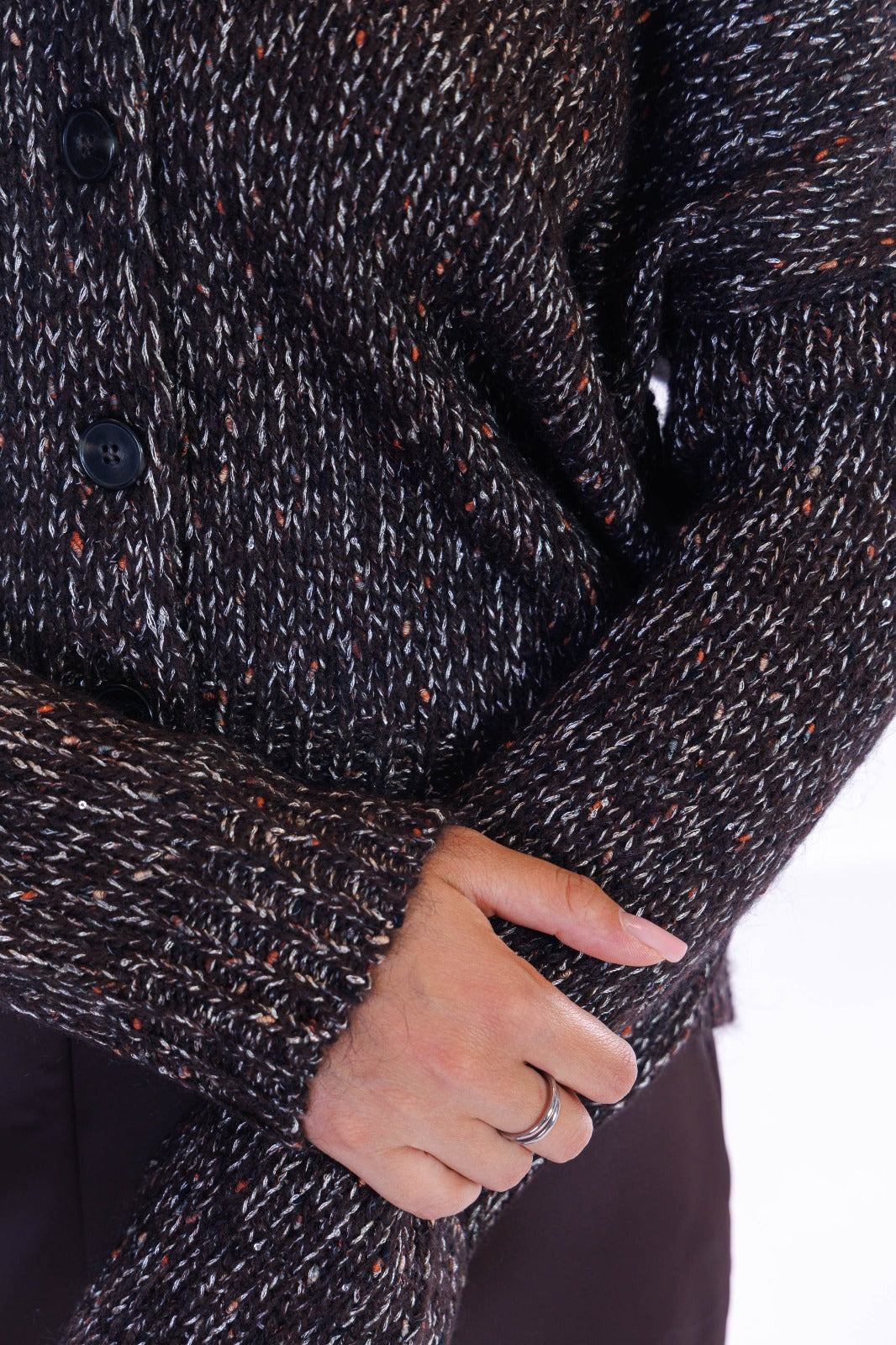 Cardigan bottoni paillettes