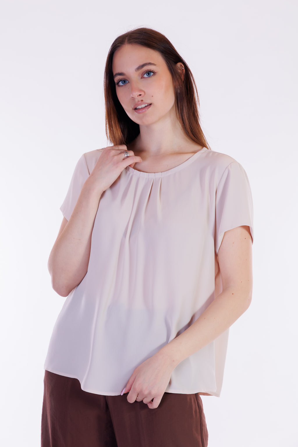 Blusa girocollo