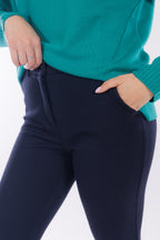 Pantalone chino risvolto