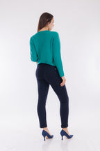 Pantalone chino risvolto