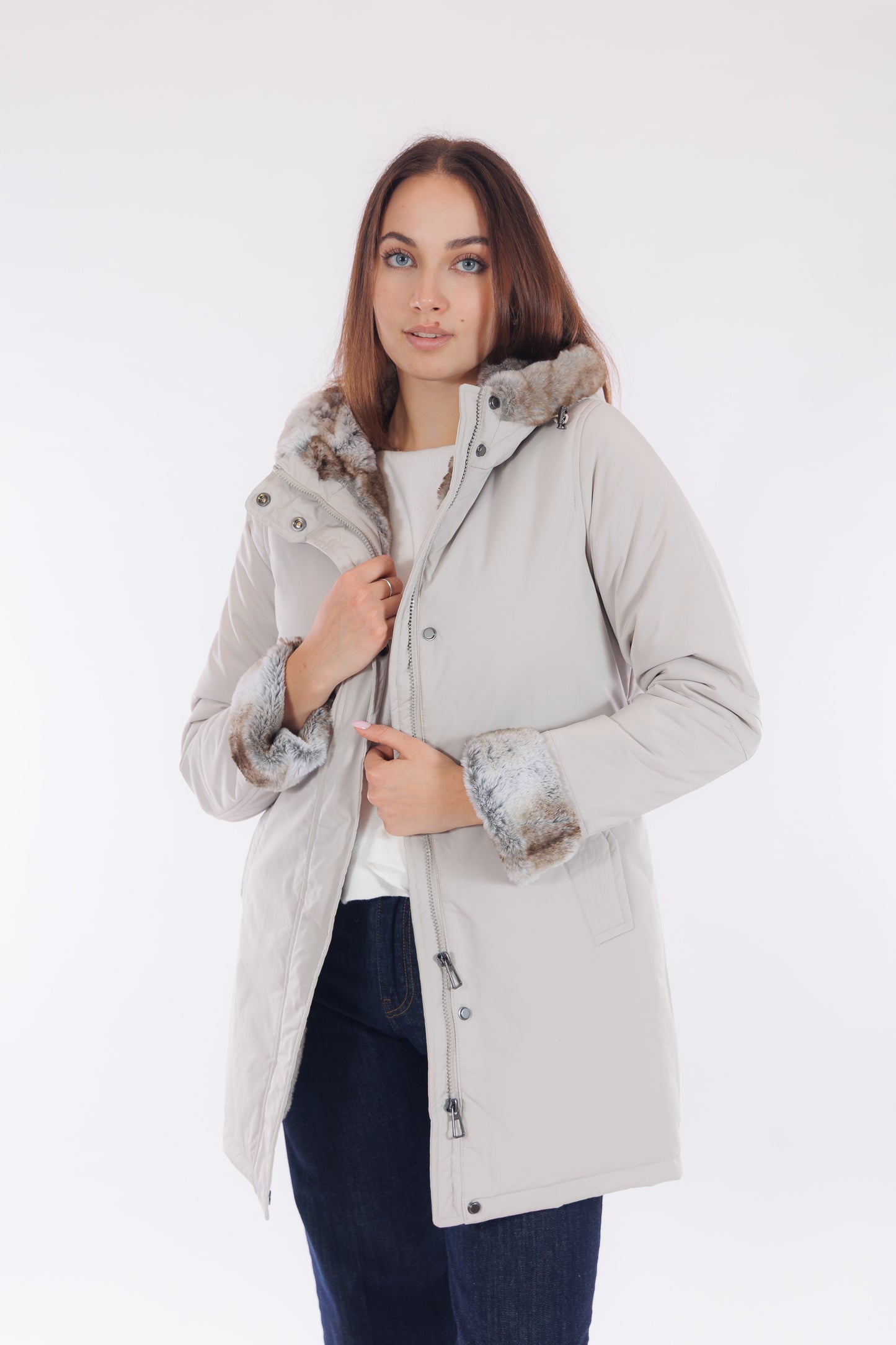 Parka eco pelliccia