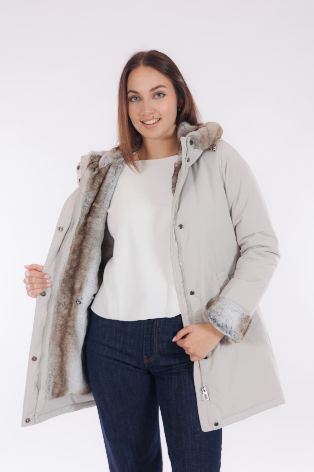 Parka eco pelliccia