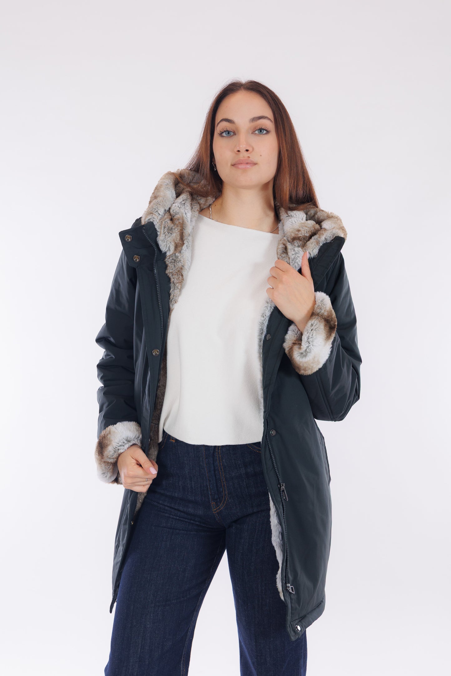 Parka eco pelliccia