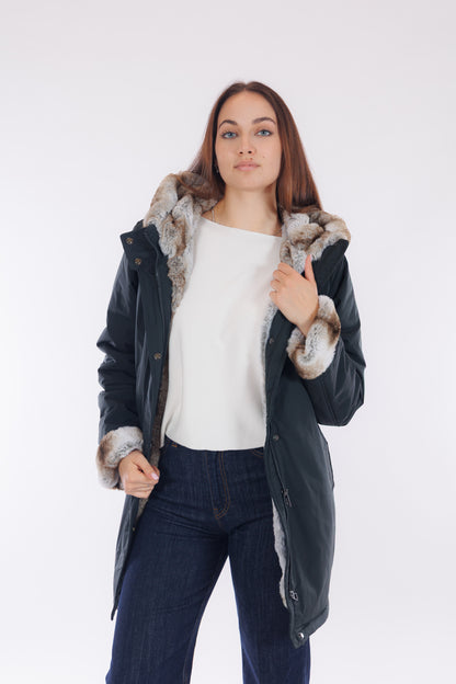 Parka eco pelliccia