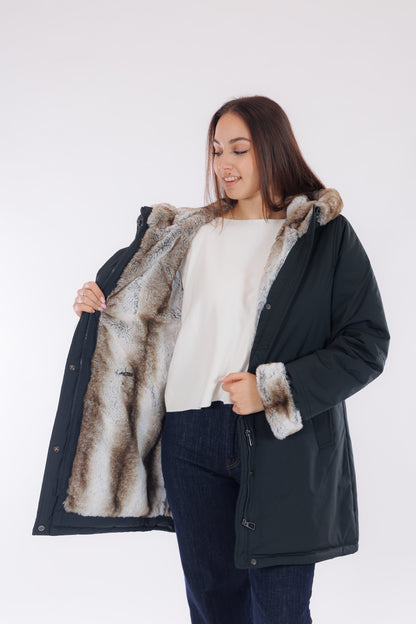 Parka eco pelliccia