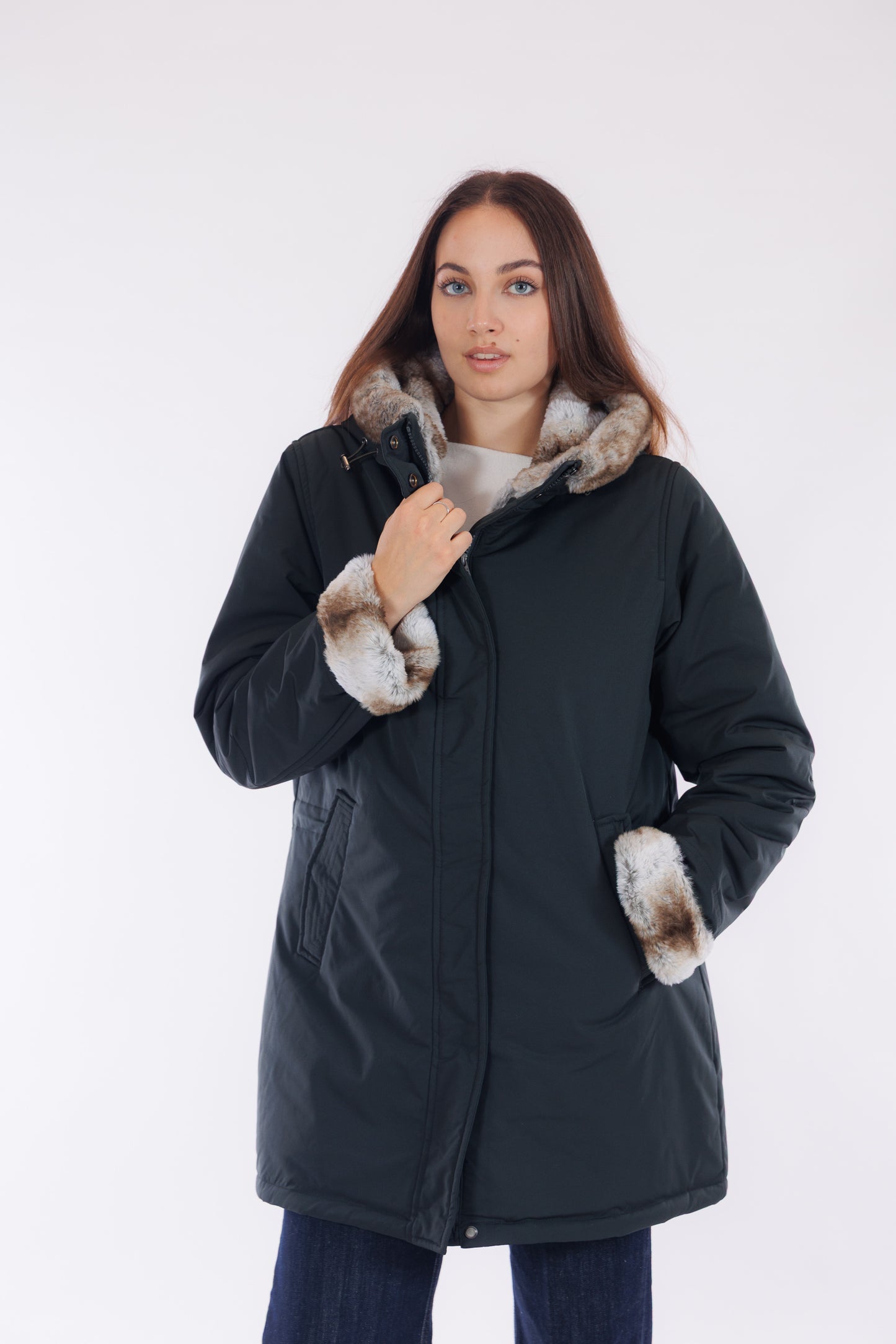 Parka eco pelliccia