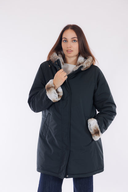 Parka eco pelliccia