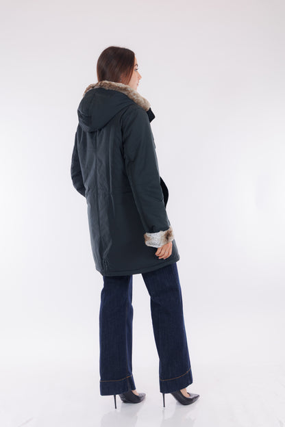 Parka eco pelliccia