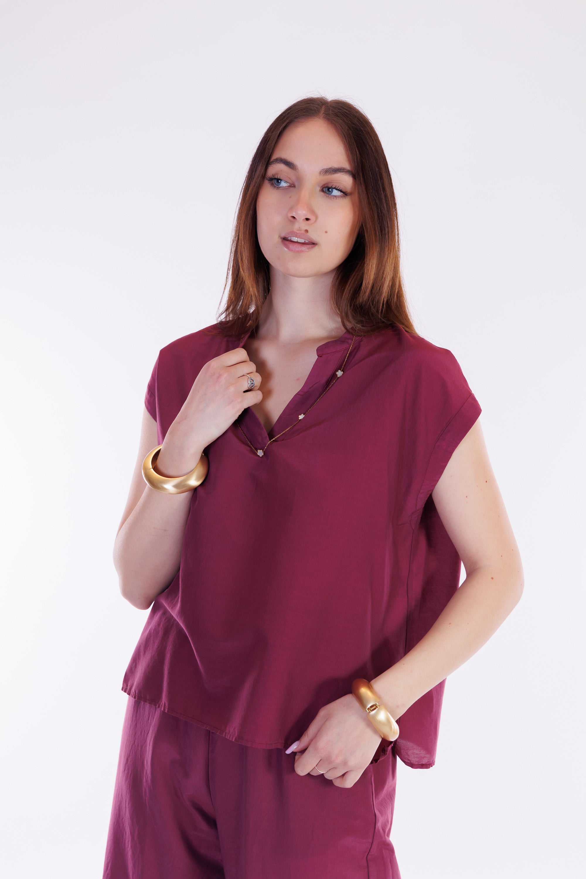 Blusa scatolina m. seta