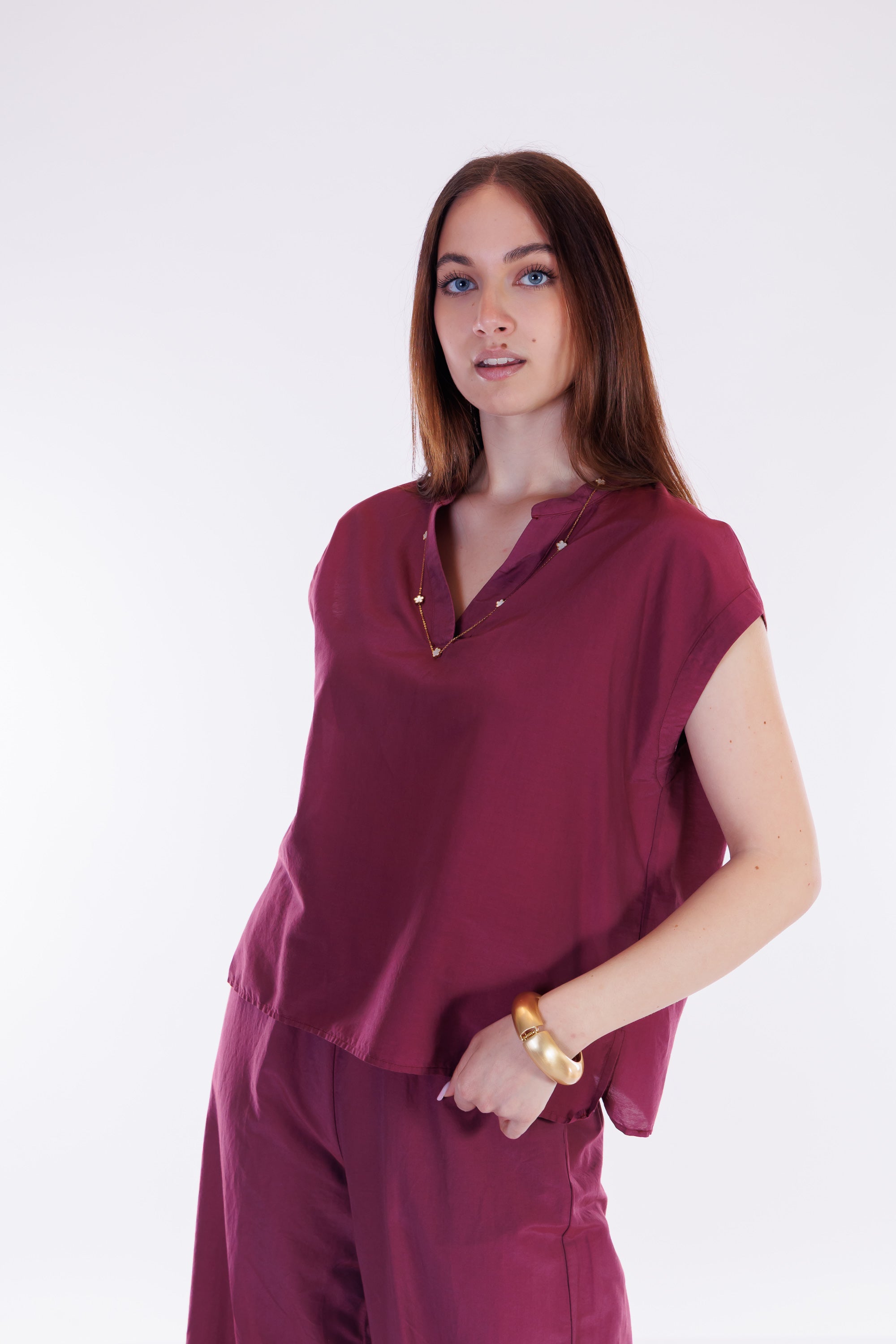 Blusa scatolina m. seta