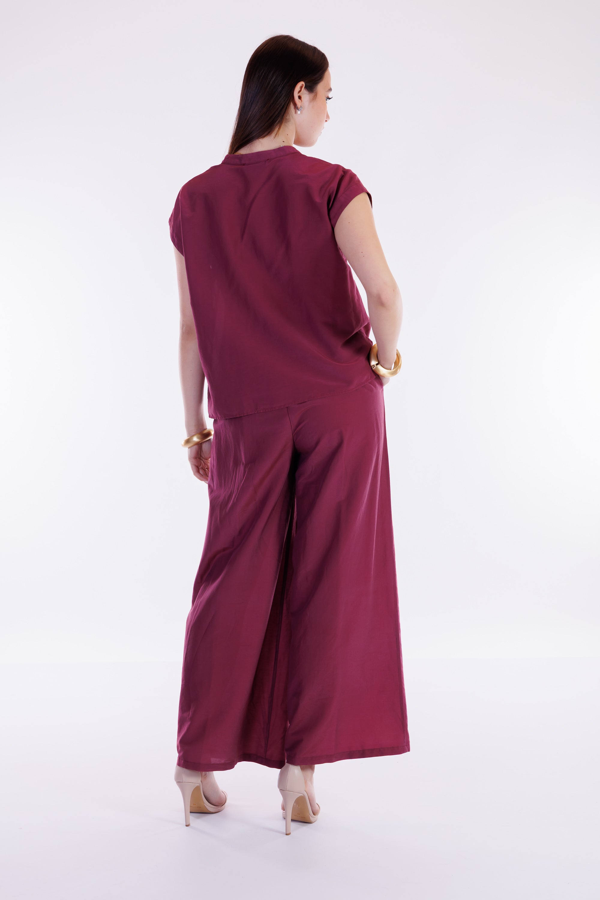 Pantalone palazzone m. seta