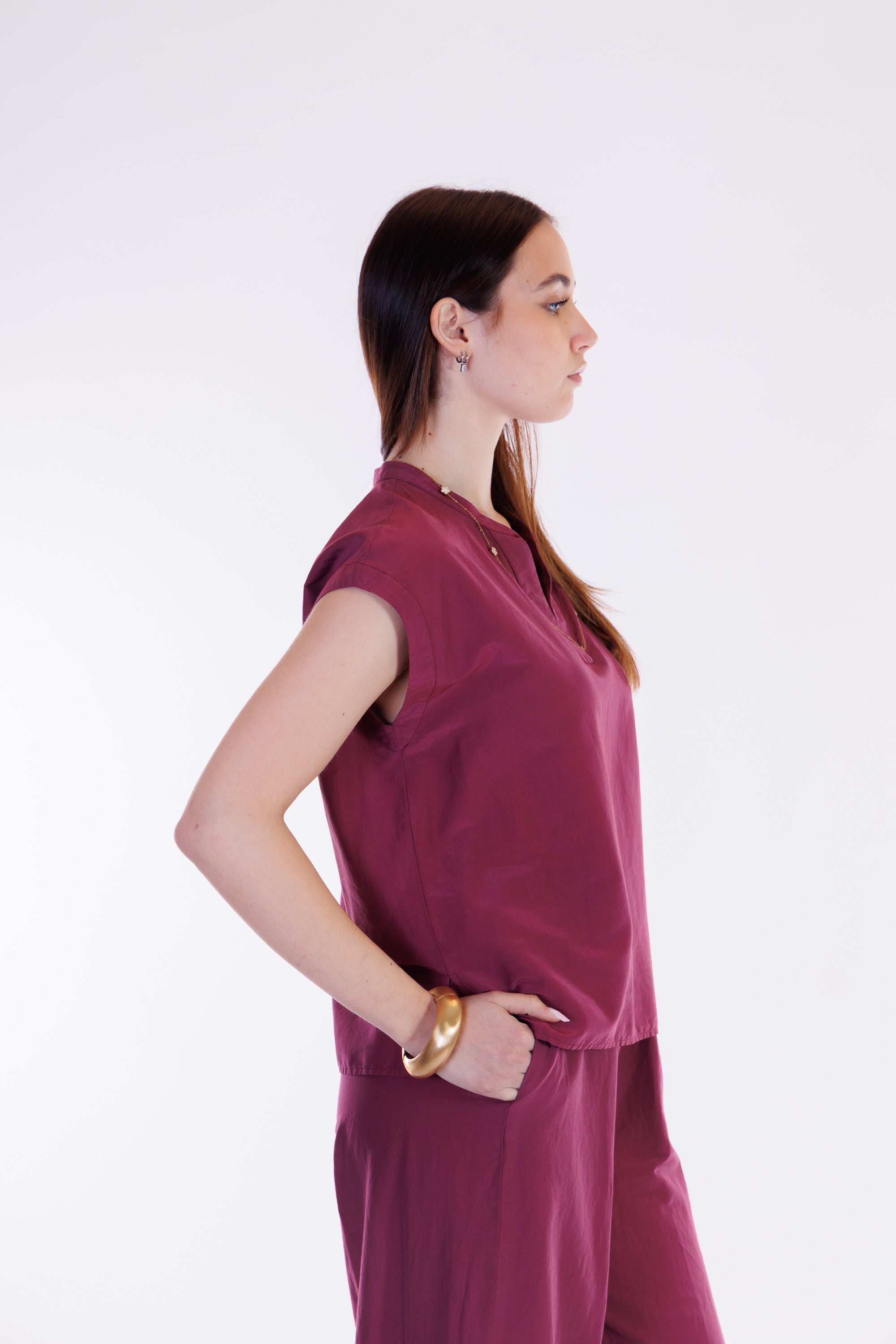 Blusa scatolina m. seta