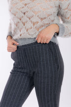 Pantalone gessato new york