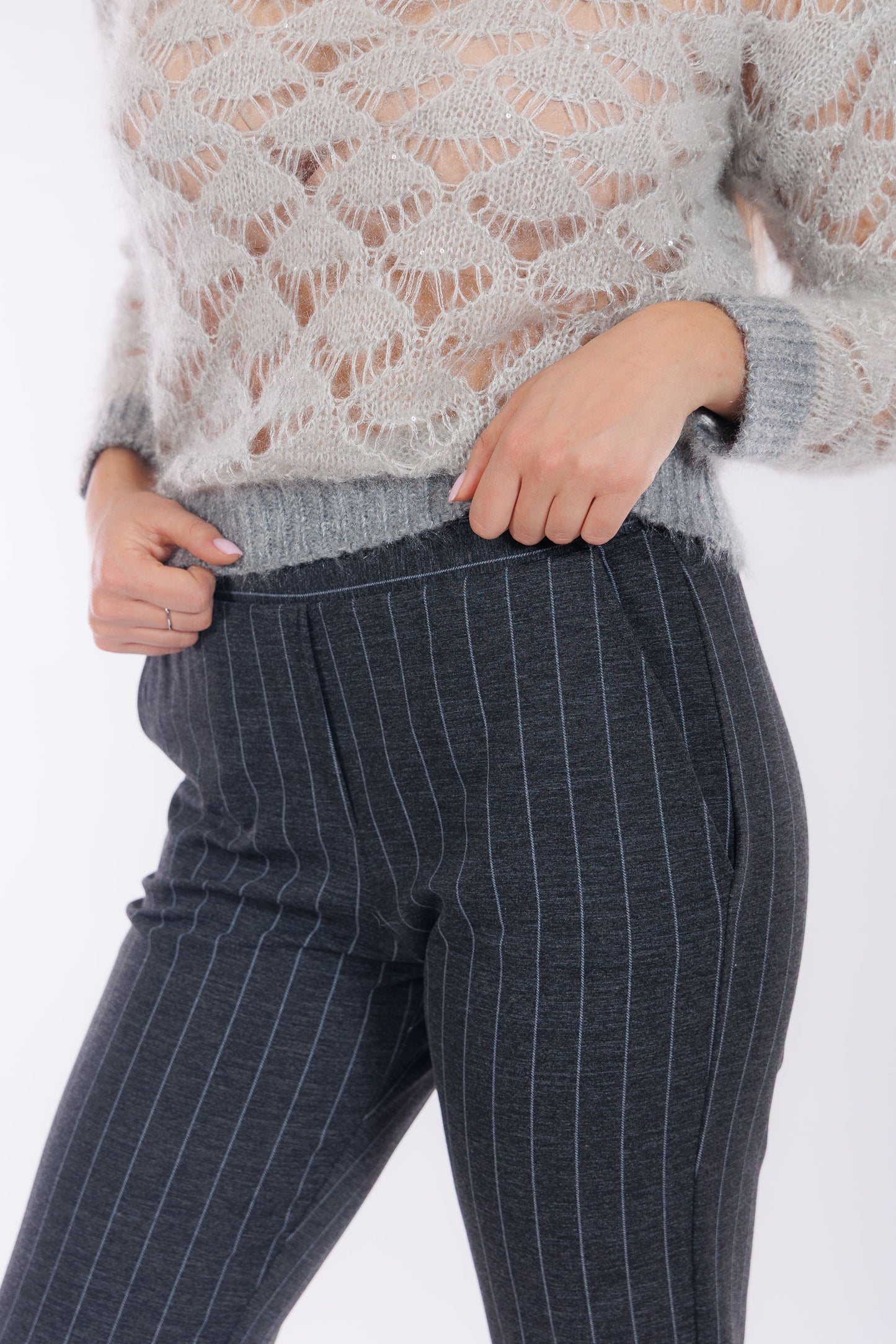 Pantalone gessato new york