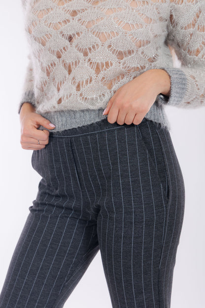 Pantalone gessato new york