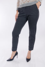 Pantalone gessato new york