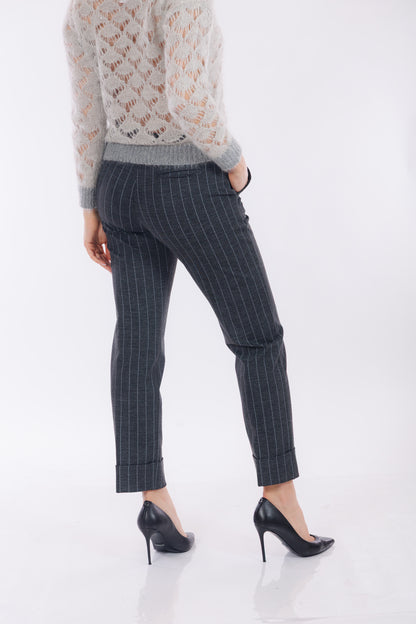 Pantalone gessato new york