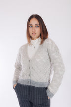 Giacchina traforata micro paillettes