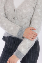 Giacchina traforata micro paillettes