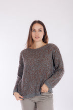 Maglia jacquard lurex