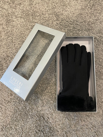 Guanti pelliccia all'interno