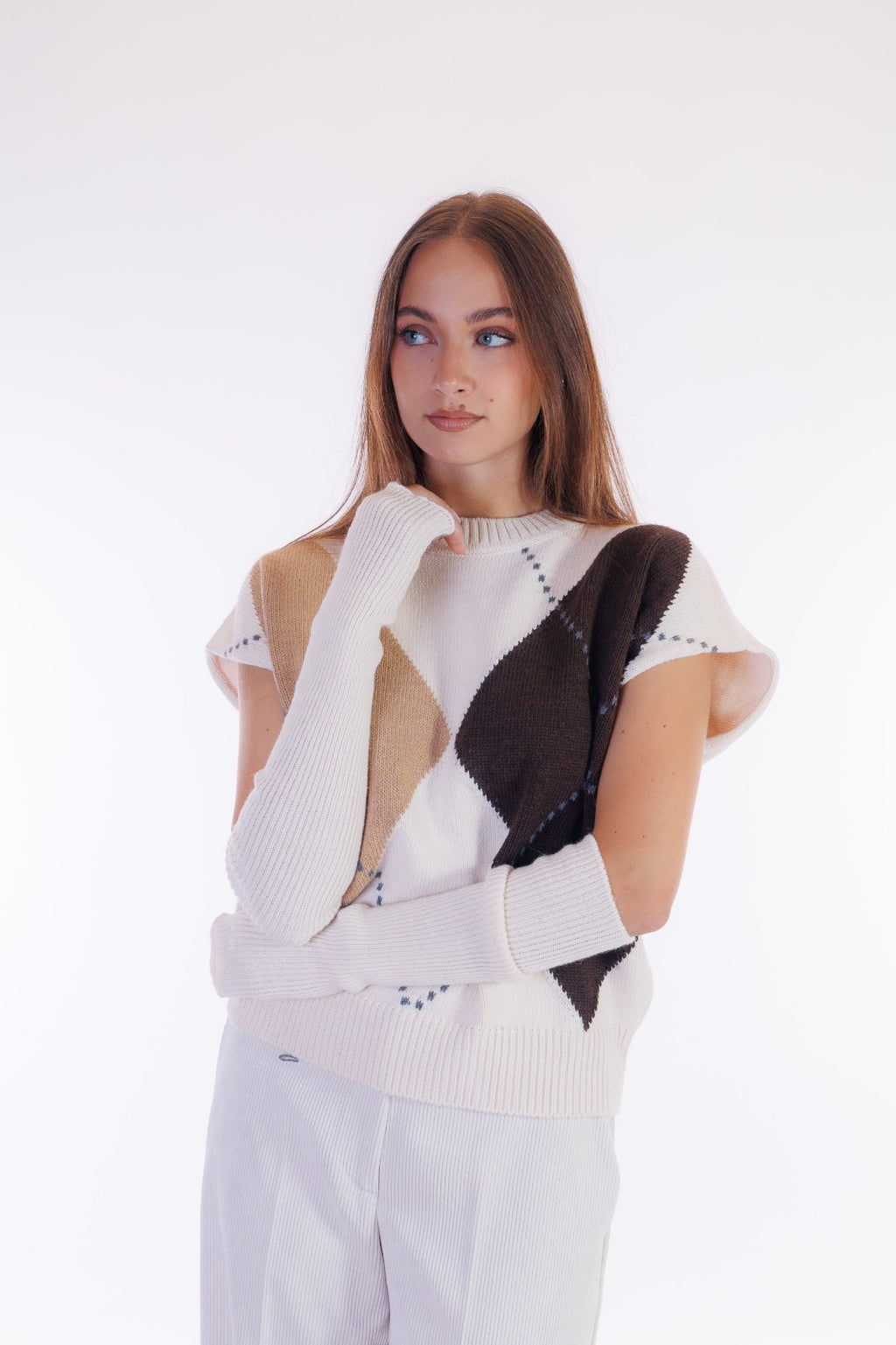 Maxi gilet con manicotti