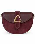 Borsa mezzaluna vera pelle
