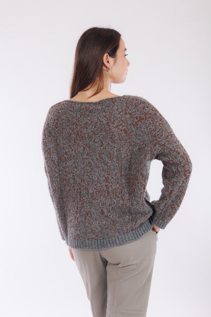 Maglia jacquard lurex