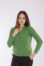 Pullover treccia davanti