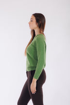 Pullover treccia davanti