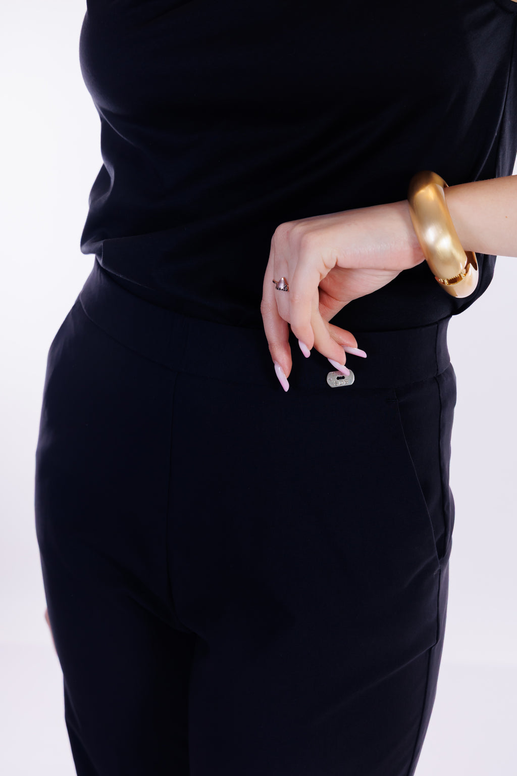 Pantalone cropped viscosa