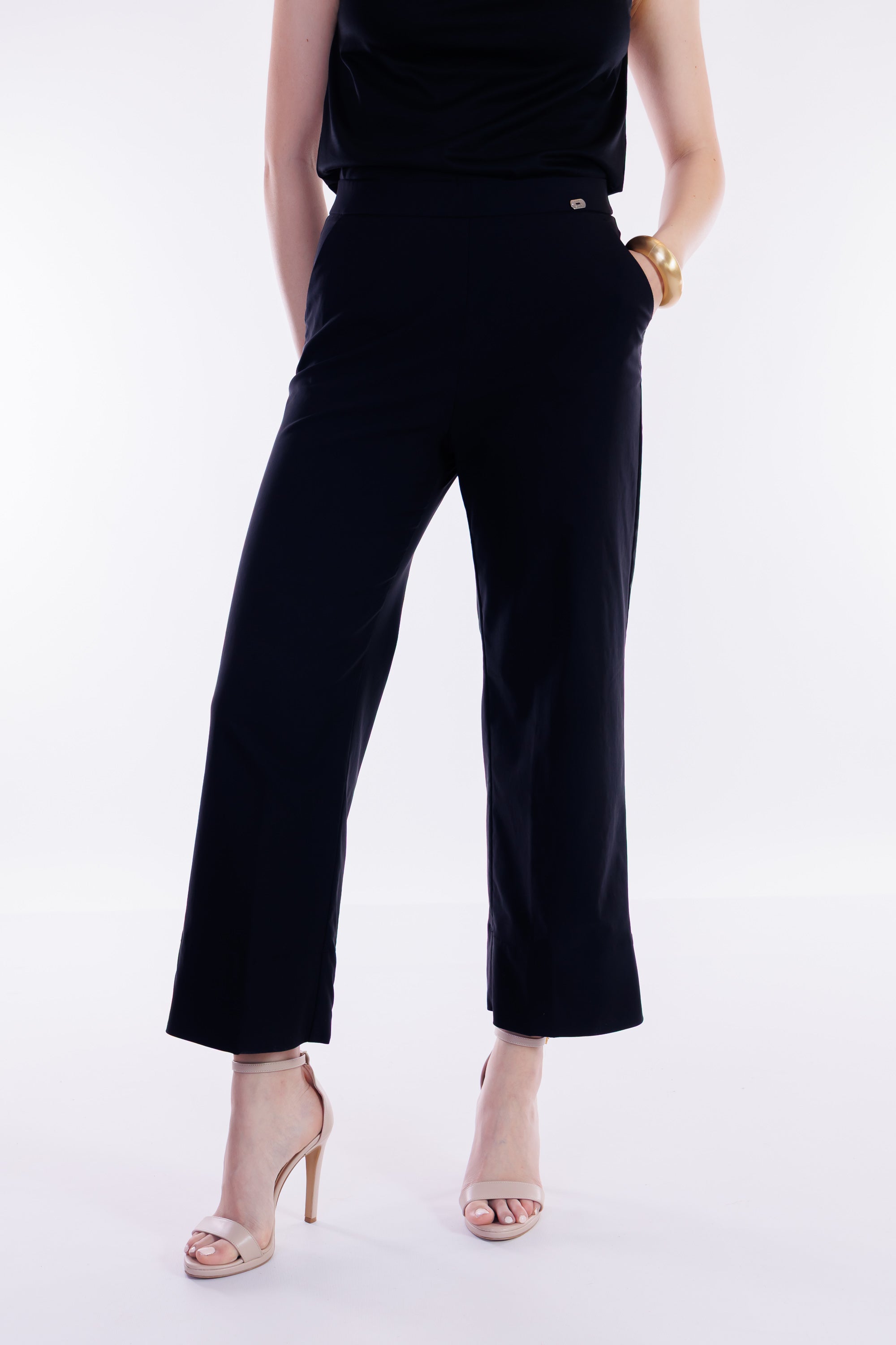 Pantalone cropped viscosa