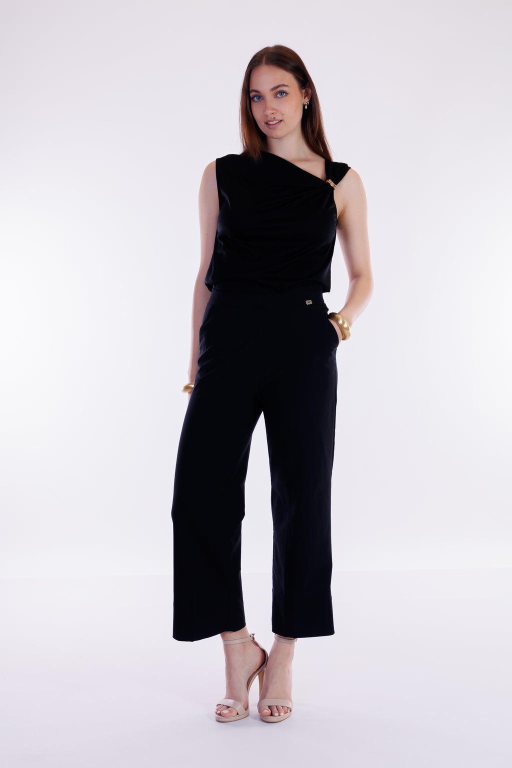 Pantalone cropped viscosa
