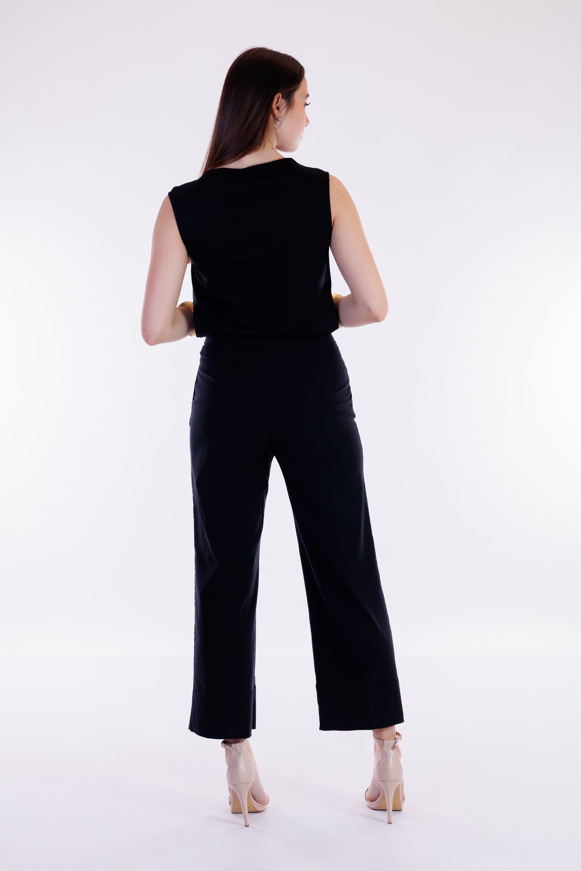 Pantalone cropped viscosa