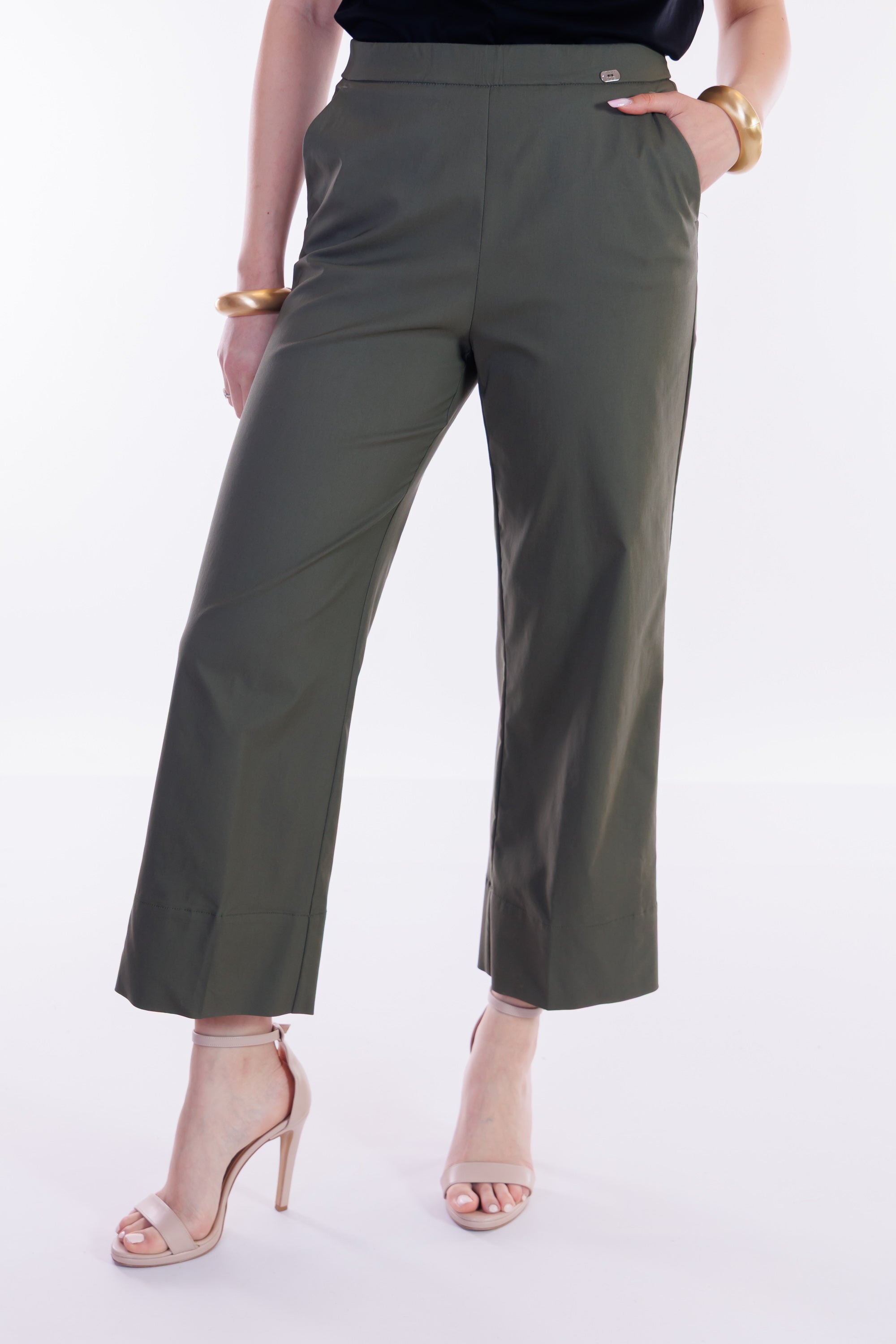 Pantalone cropped viscosa