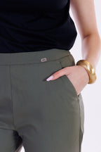 Pantalone cropped viscosa