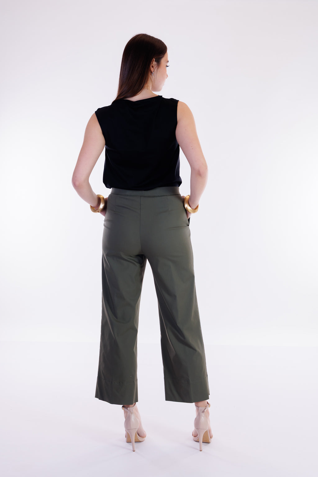Pantalone cropped viscosa