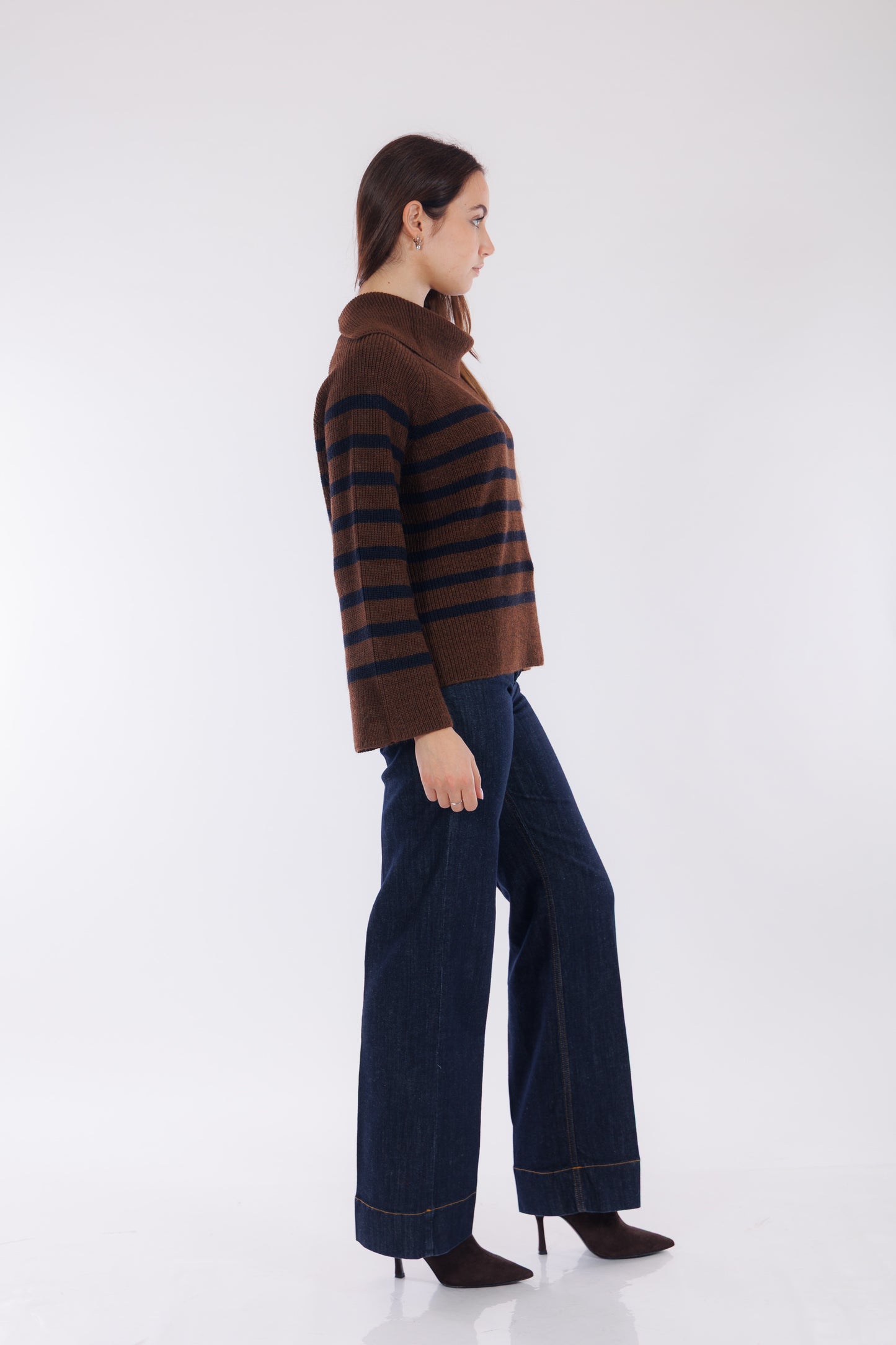 Maglia righe e spacchetti