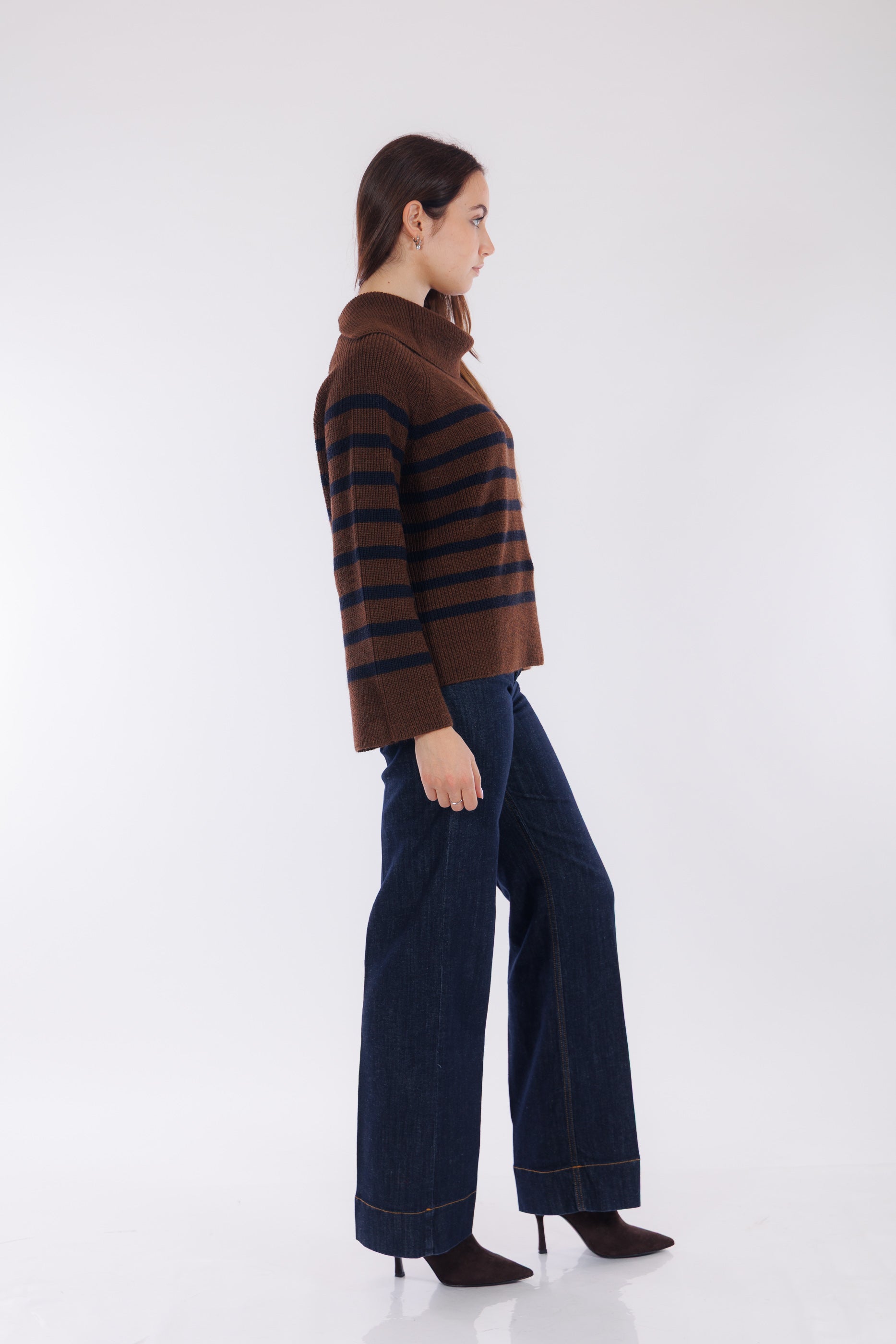 Maglia righe e spacchetti