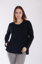 Maglia bottoni e spacchetti