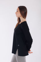 Maglia bottoni e spacchetti