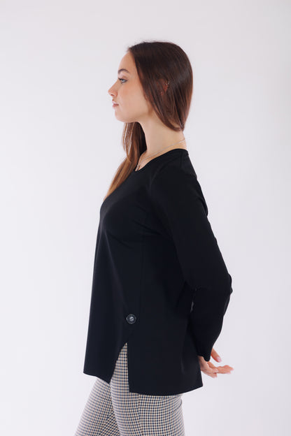 Maglia bottoni e spacchetti