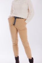 Pantalone velluto con cintura