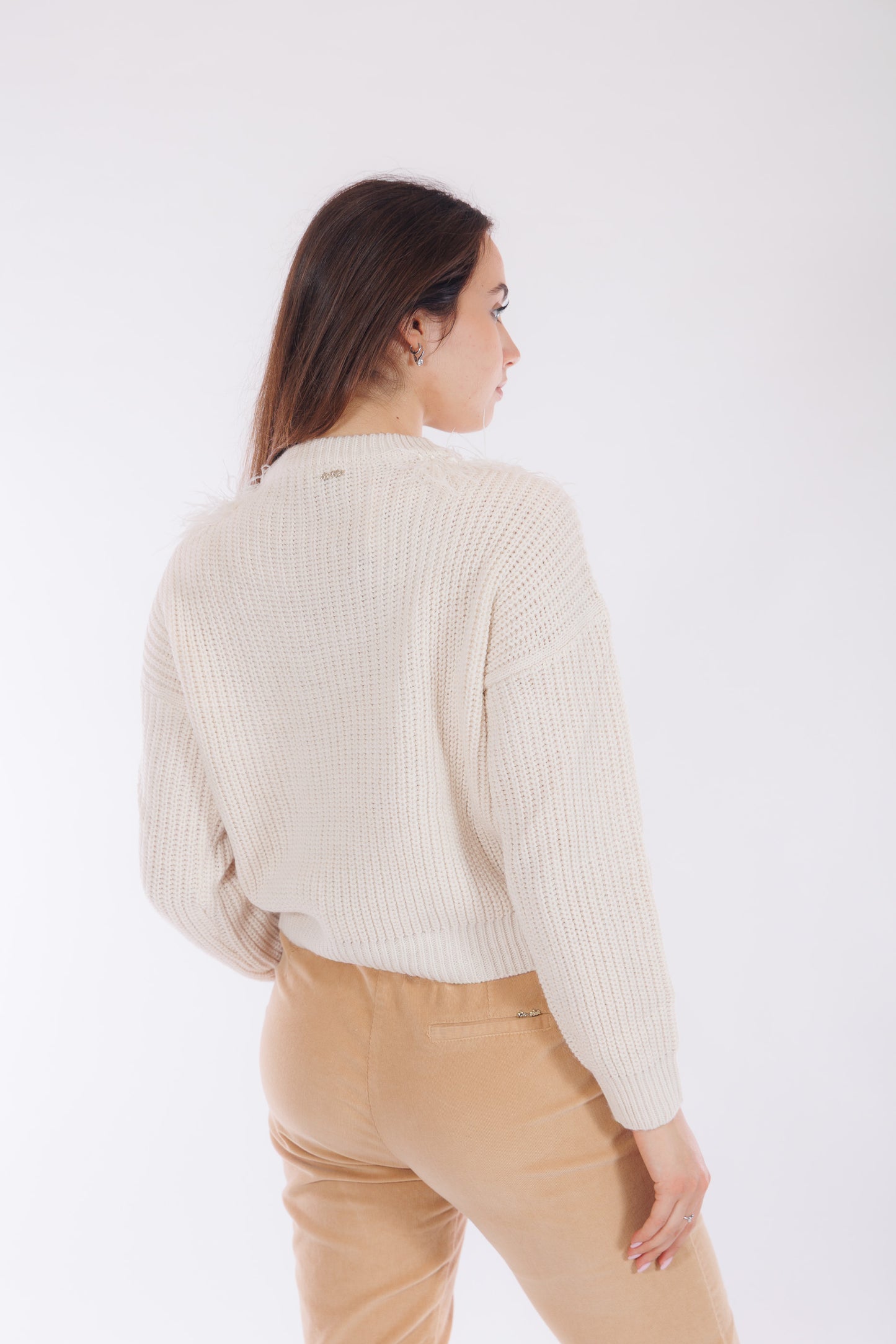 Pantalone velluto con cintura