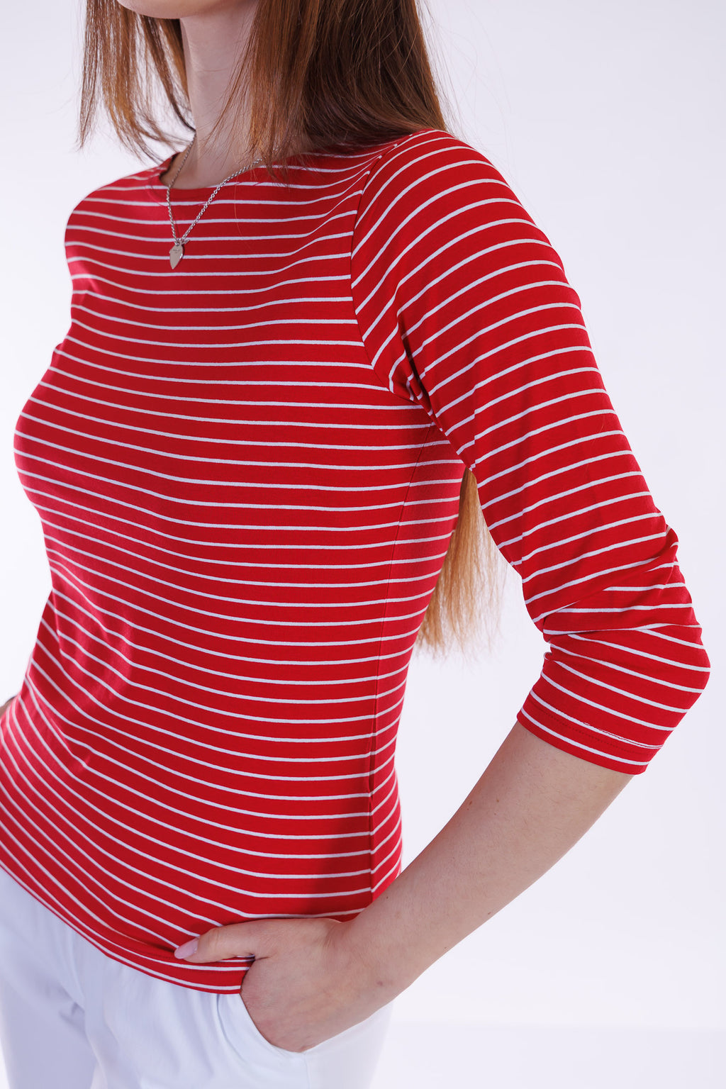 Maglia righine m. 3/4