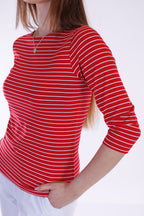 Maglia righine m. 3/4